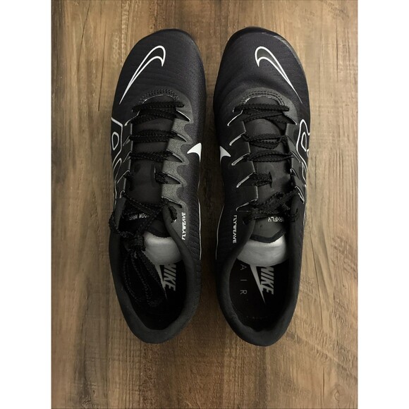 Nike Men Size 9 Air Zoom Maxfly More Uptempo Black White Track Spikes DN6948-001 - Picture 6 of 10